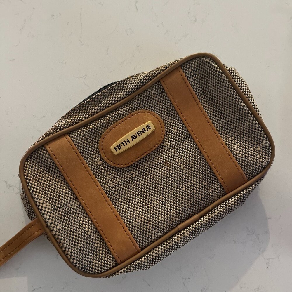 Vintage Saks Fifth Avenue Makeup or Toiletries Bag